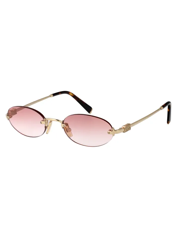 0MU A54S OVAL Sunglasses made by Miu Miu