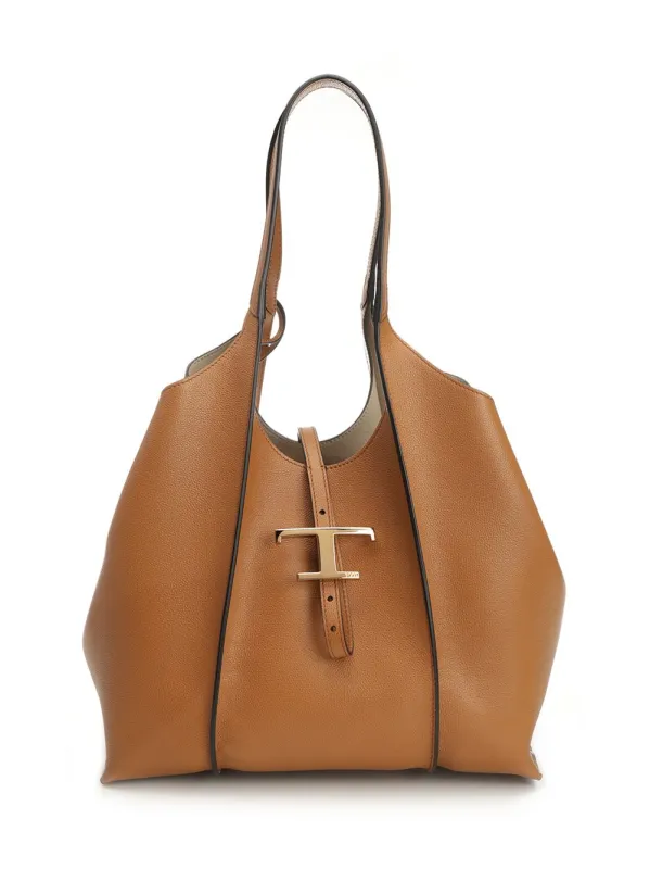 T Timeless Shoulder Bags Brown made by Tod's