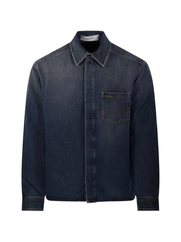 Denim Cotton Shirt made by Golden Goose