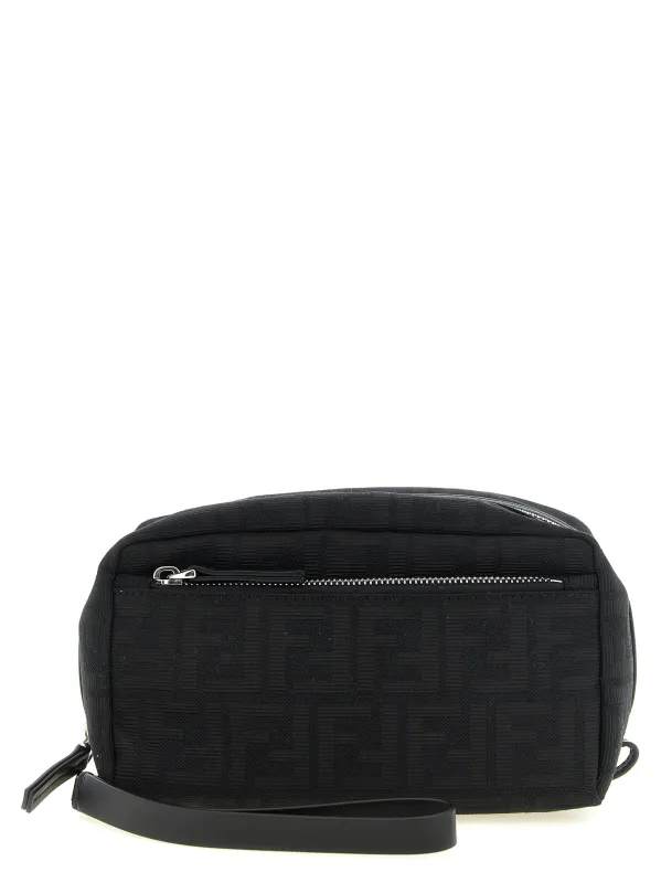 Small Double Zip Beauty Black made by Fendi