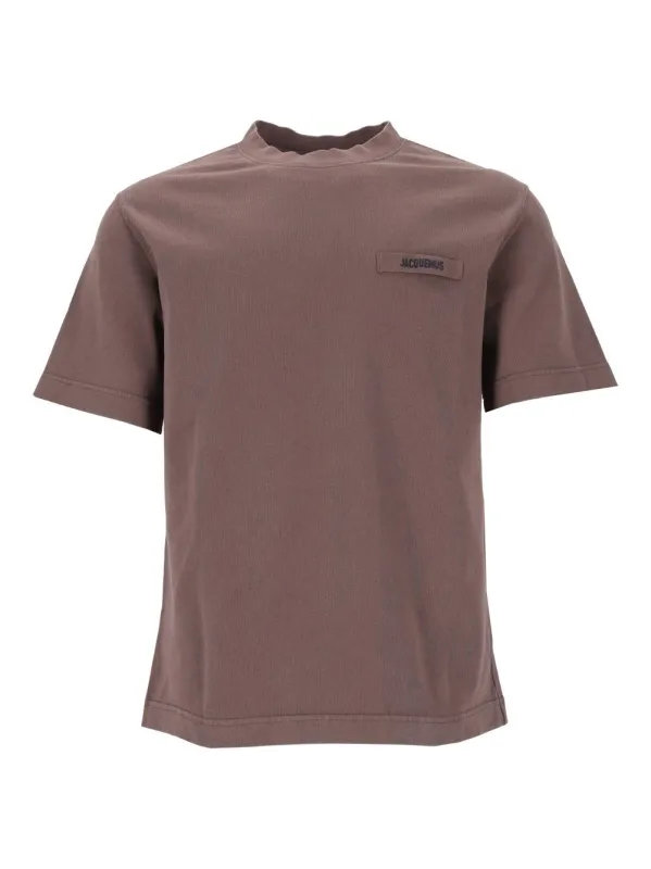 Cotton T-Shirt Brown made by Jacquemus