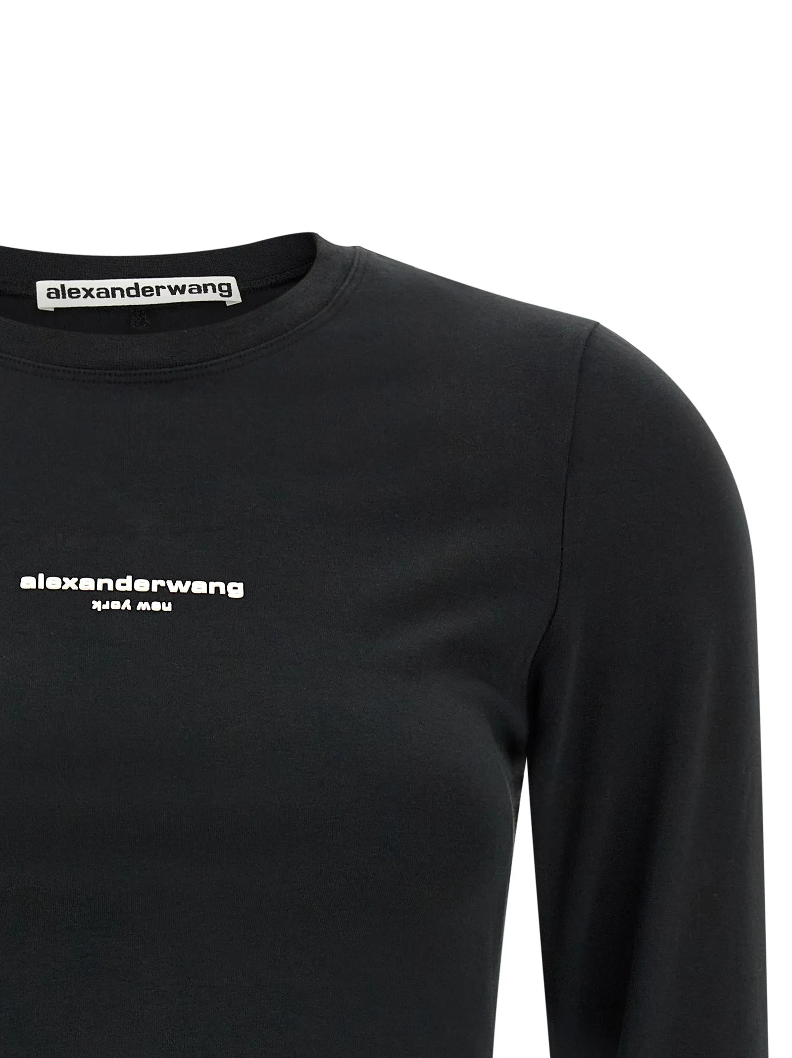 Ls Tee W/Logo Print T-Shirt Black sold by Wanan Luxury product image thumbnail 3