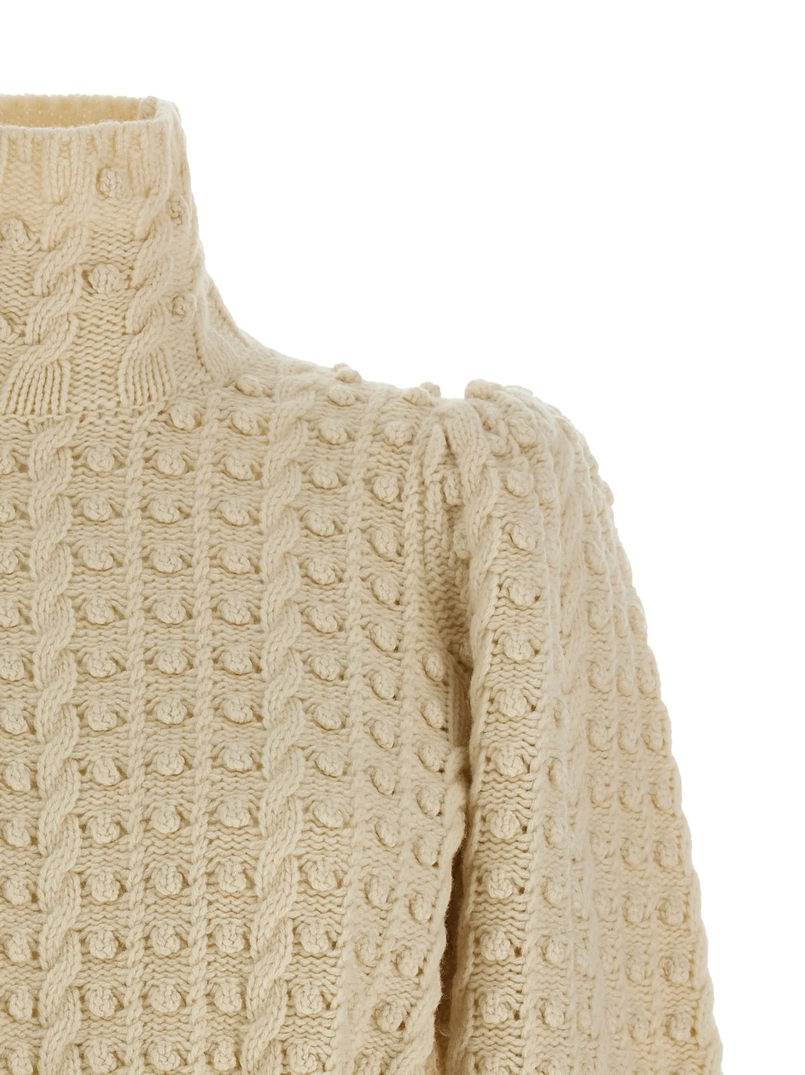 Vailant Wool Bauble Sweaters And Cardigans White sold by Wanan Luxury product image thumbnail 3