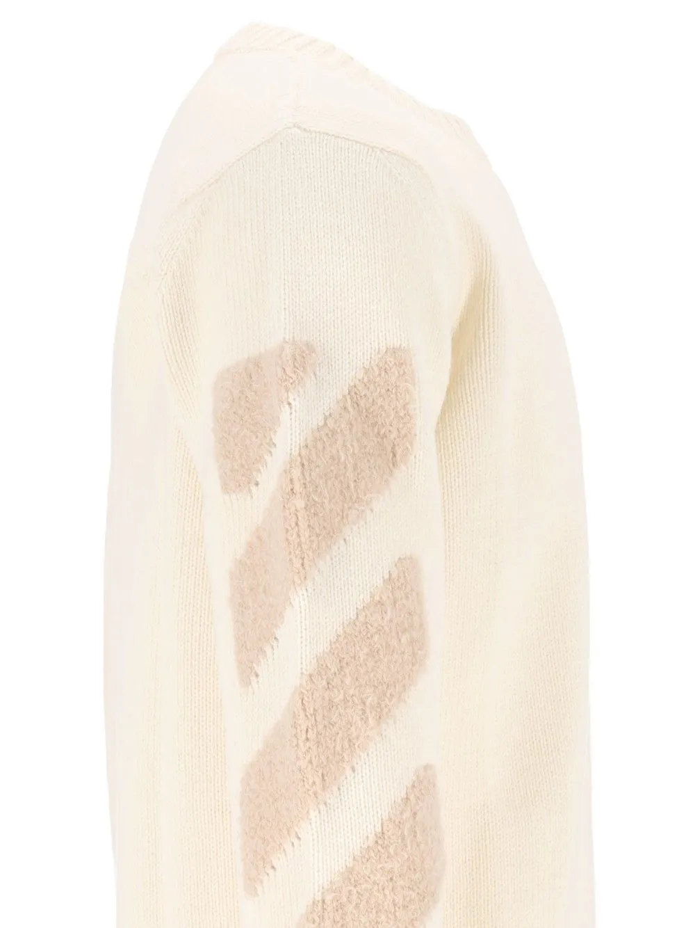 Diag Fuzzy Knit Crewneck Knitwear White sold by Wanan Luxury product image thumbnail 4