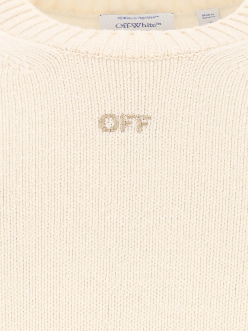 Diag Fuzzy Knit Crewneck Knitwear White sold by Wanan Luxury product image thumbnail 3