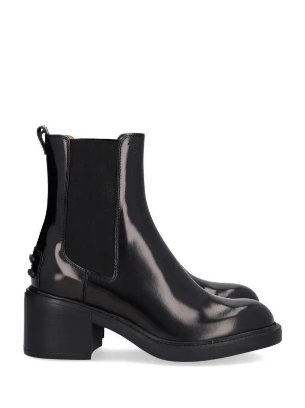 Gomma T60 73l Tronchetto Elast. Boots Black made by Tod's