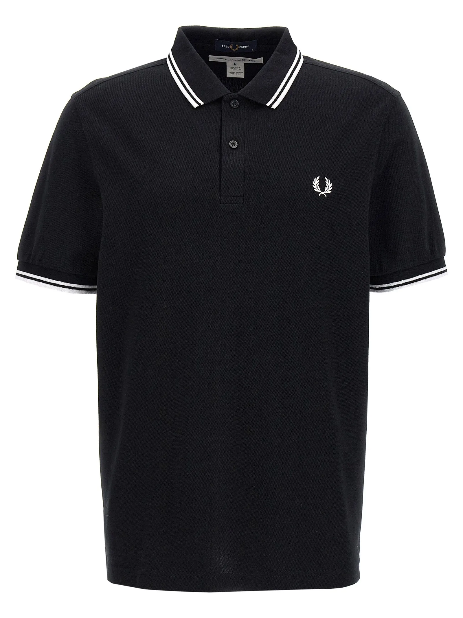 Comme Des GarçOns Shirt X Fred Perry Polo White/Black sold by Wanan Luxury