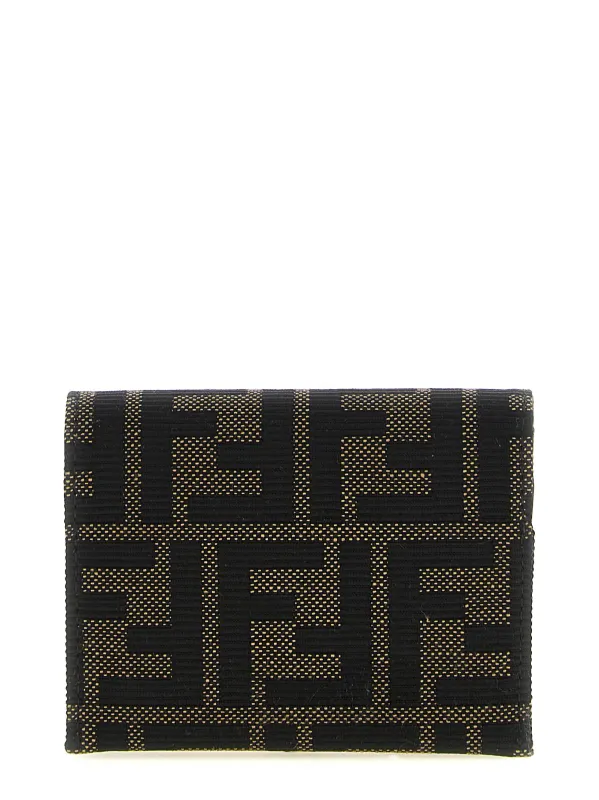 Ff Jacquard Cardholder Wallets And Card Holders Brown made by Fendi