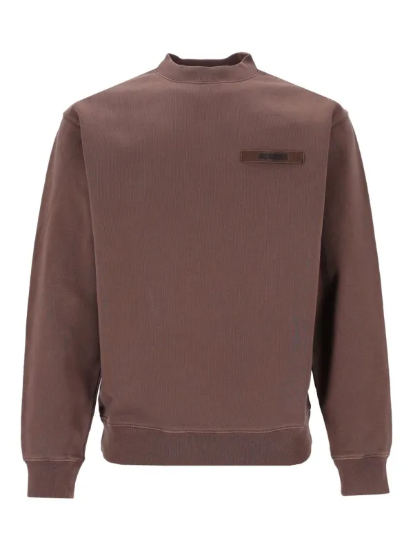 Cotton Sweatshirt Brown made by Jacquemus