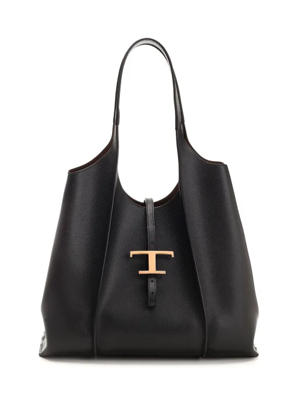 T Timeless Shoulder Bags Black made by Tod's