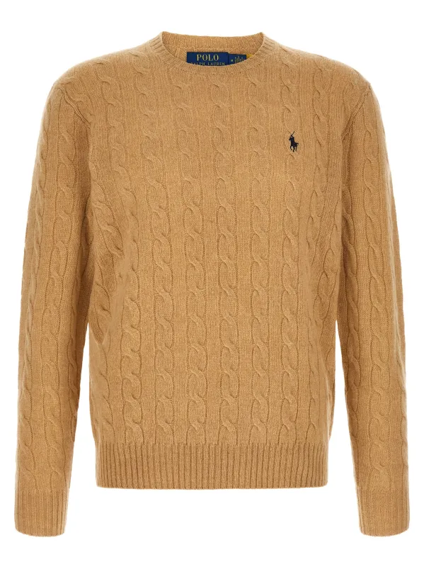 Braided Sweater Beige made by Polo by Ralph Lauren