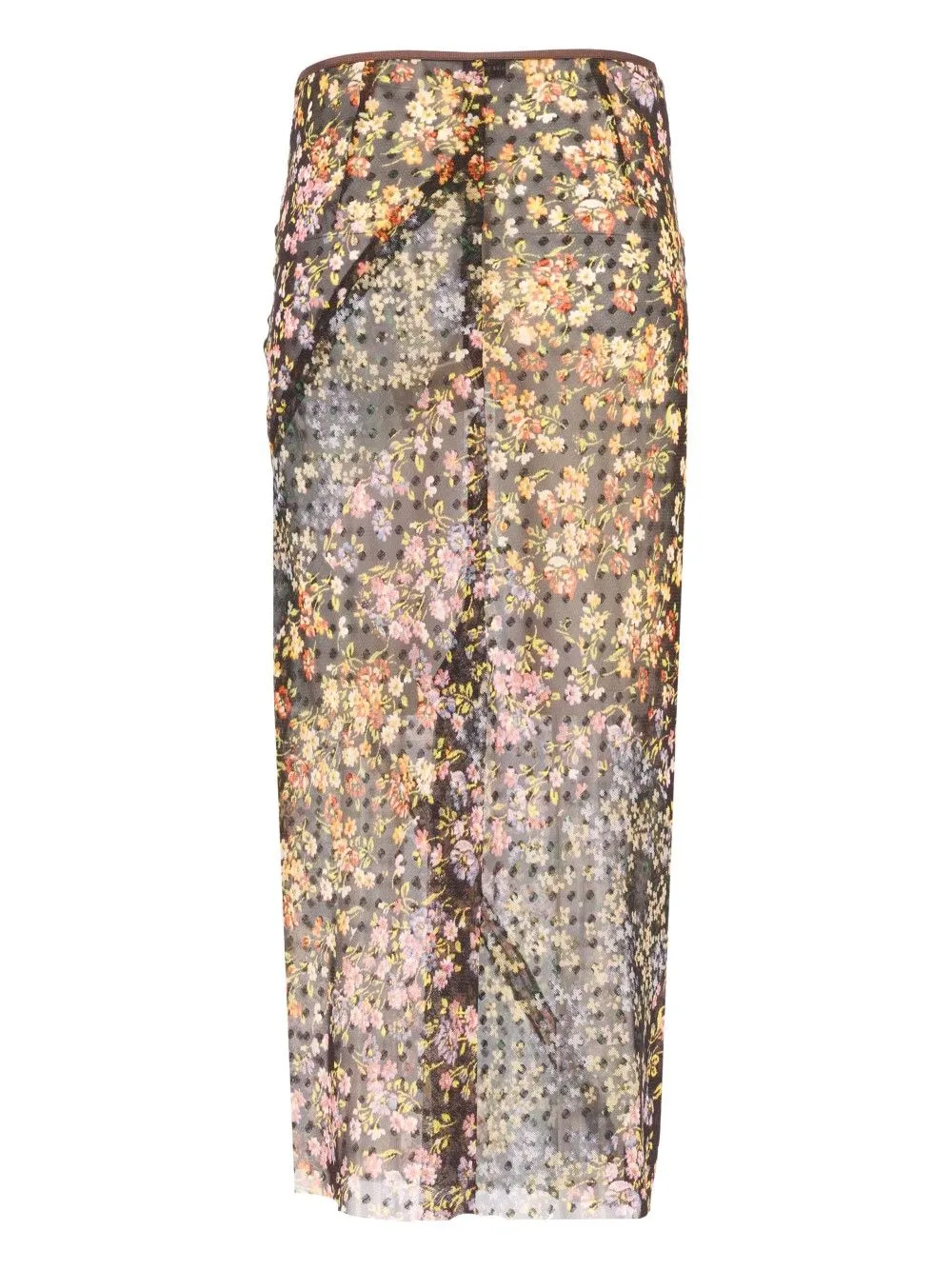 Sati Jacquard Printed Long Skirt With Mini Floral Patchwork Skirts Multicolor sold by Wanan Luxury product image thumbnail 2