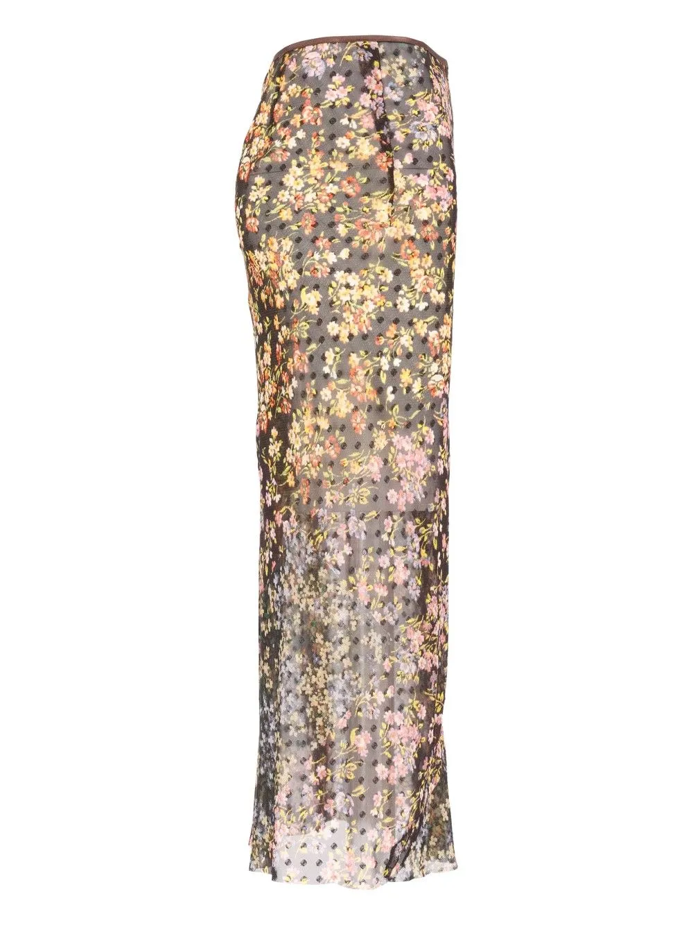 Sati Jacquard Printed Long Skirt With Mini Floral Patchwork Skirts Multicolor sold by Wanan Luxury product image thumbnail 3