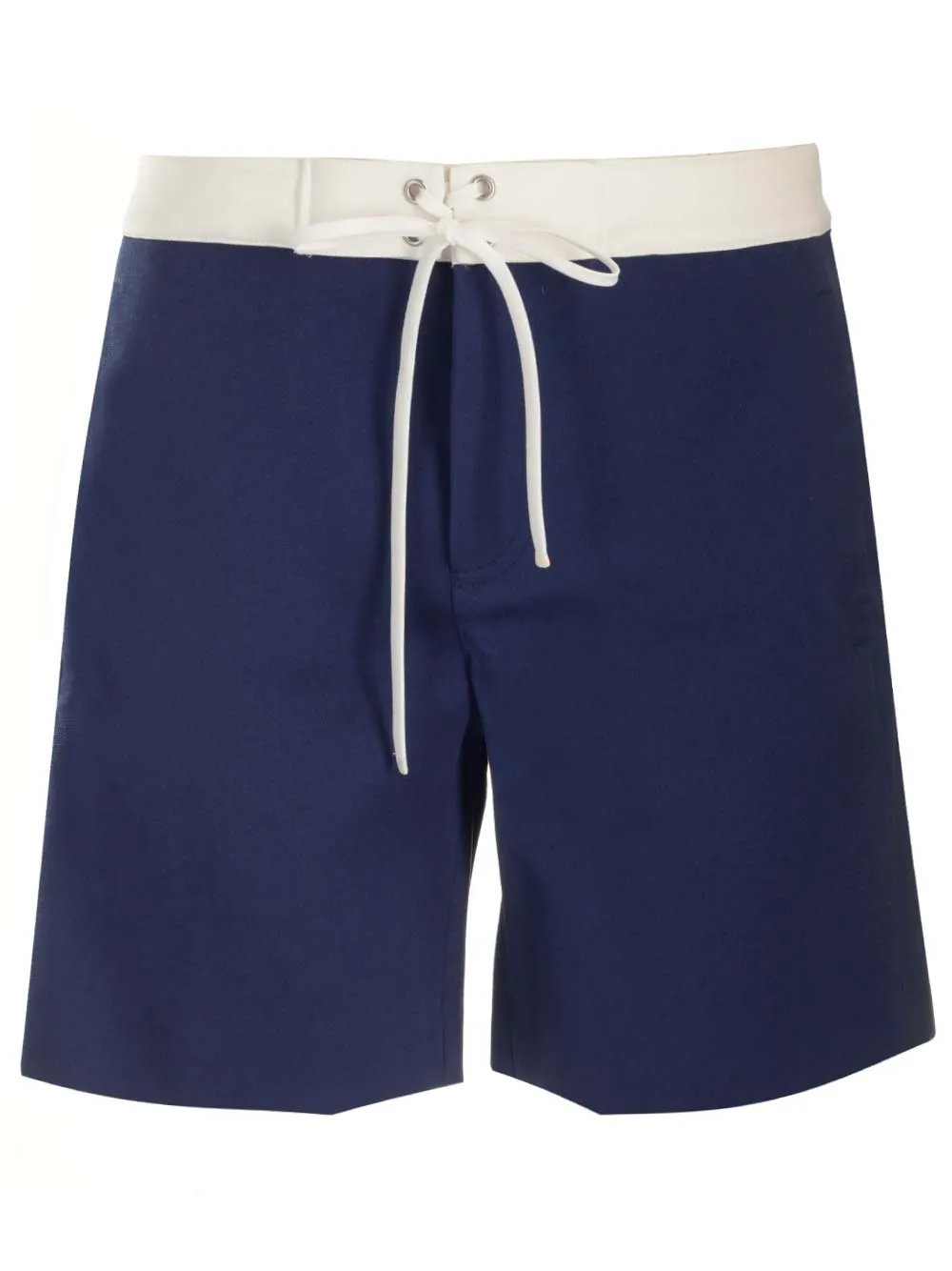 Blue Satin Bermuda Shorts Trousers Blue sold by Wanan Luxury