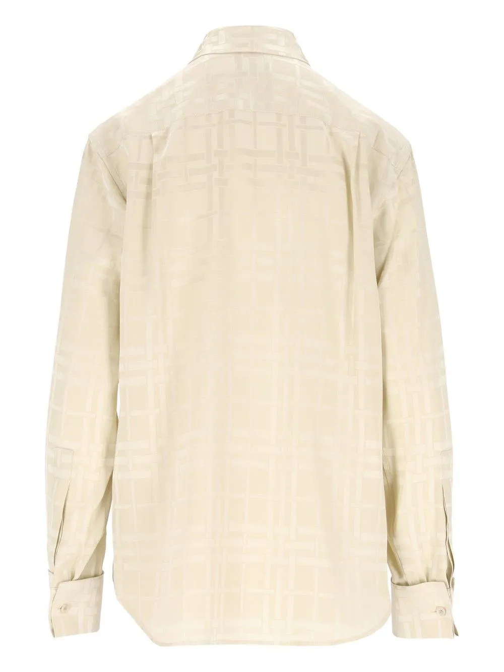 Dorothea Silk Check Shirt White sold by Wanan Luxury product image thumbnail 2