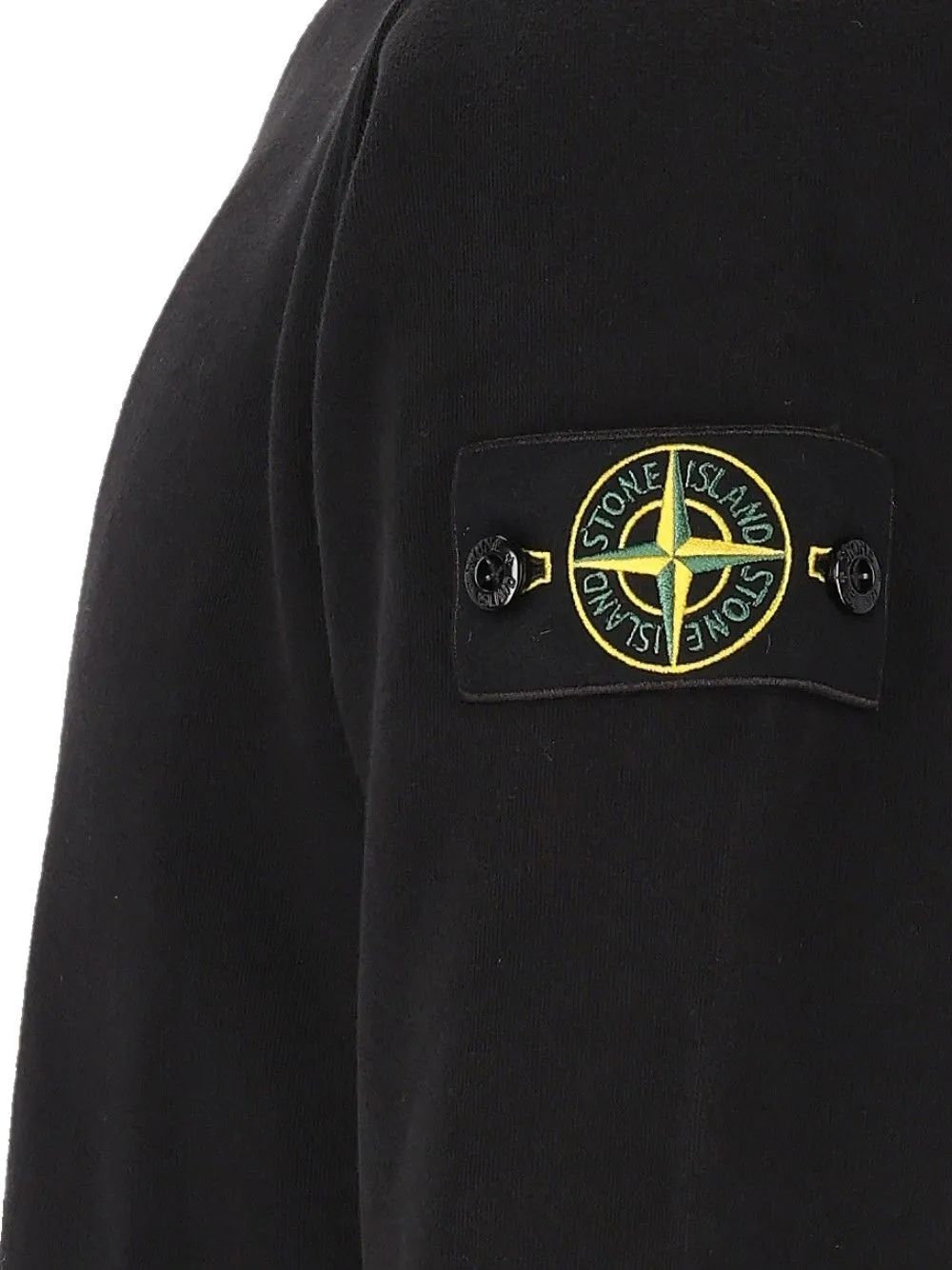 Brushed Organic Cotton Fleece, Garment Dyed Sweatshirts Black sold by Wanan Luxury product image thumbnail 4