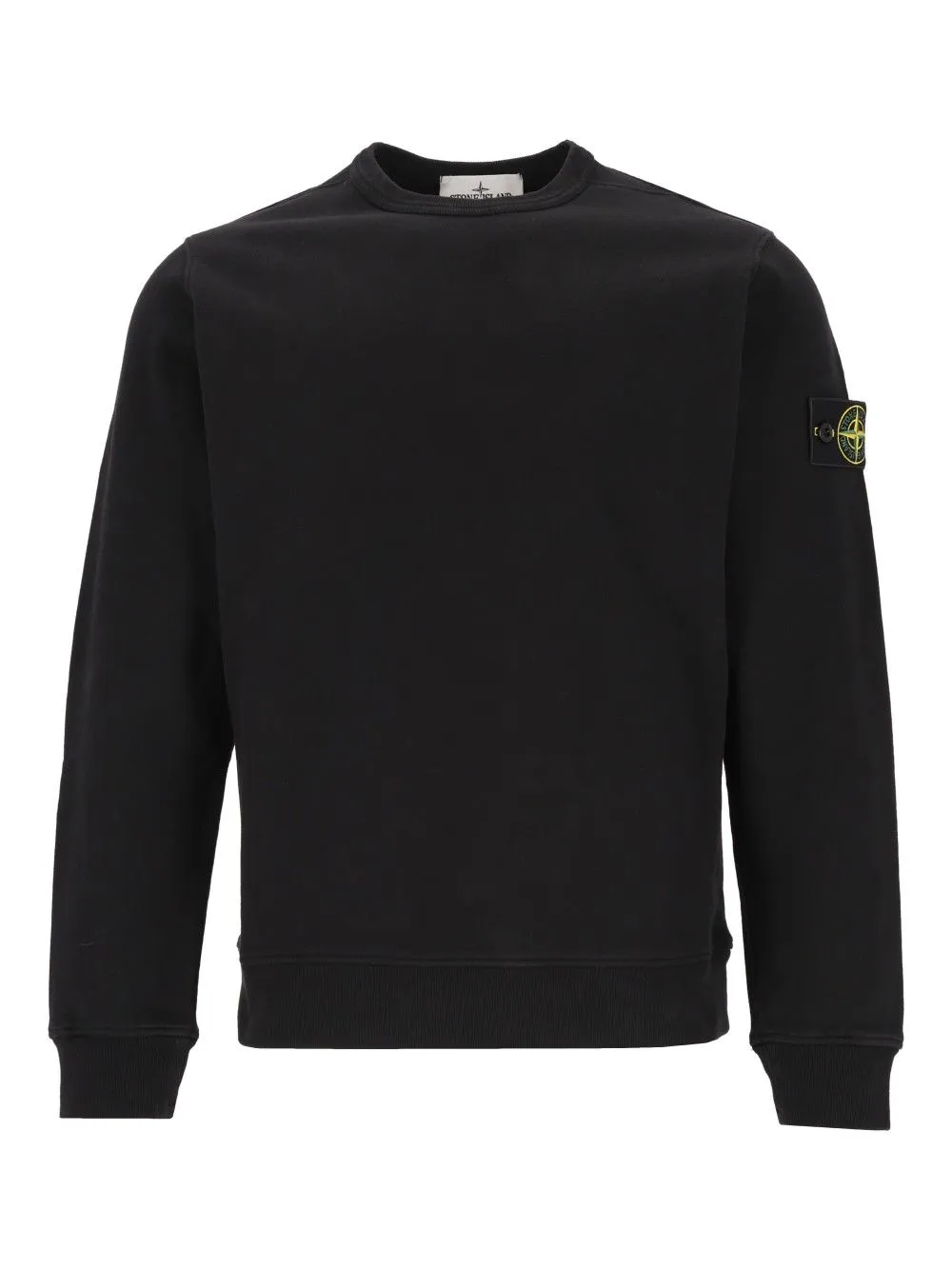 Brushed Organic Cotton Fleece, Garment Dyed Sweatshirts Black sold by Wanan Luxury