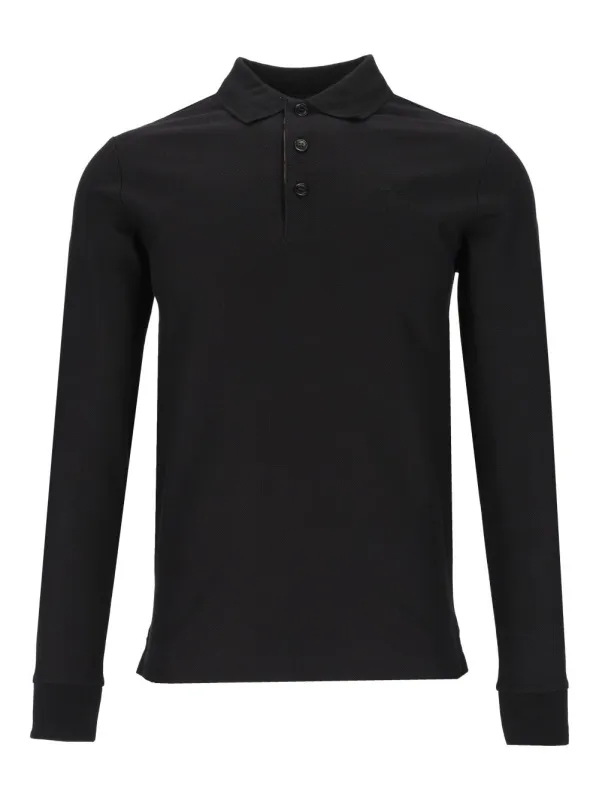 Eddie Ekd Ls Polo Shirt Black made by Burberry