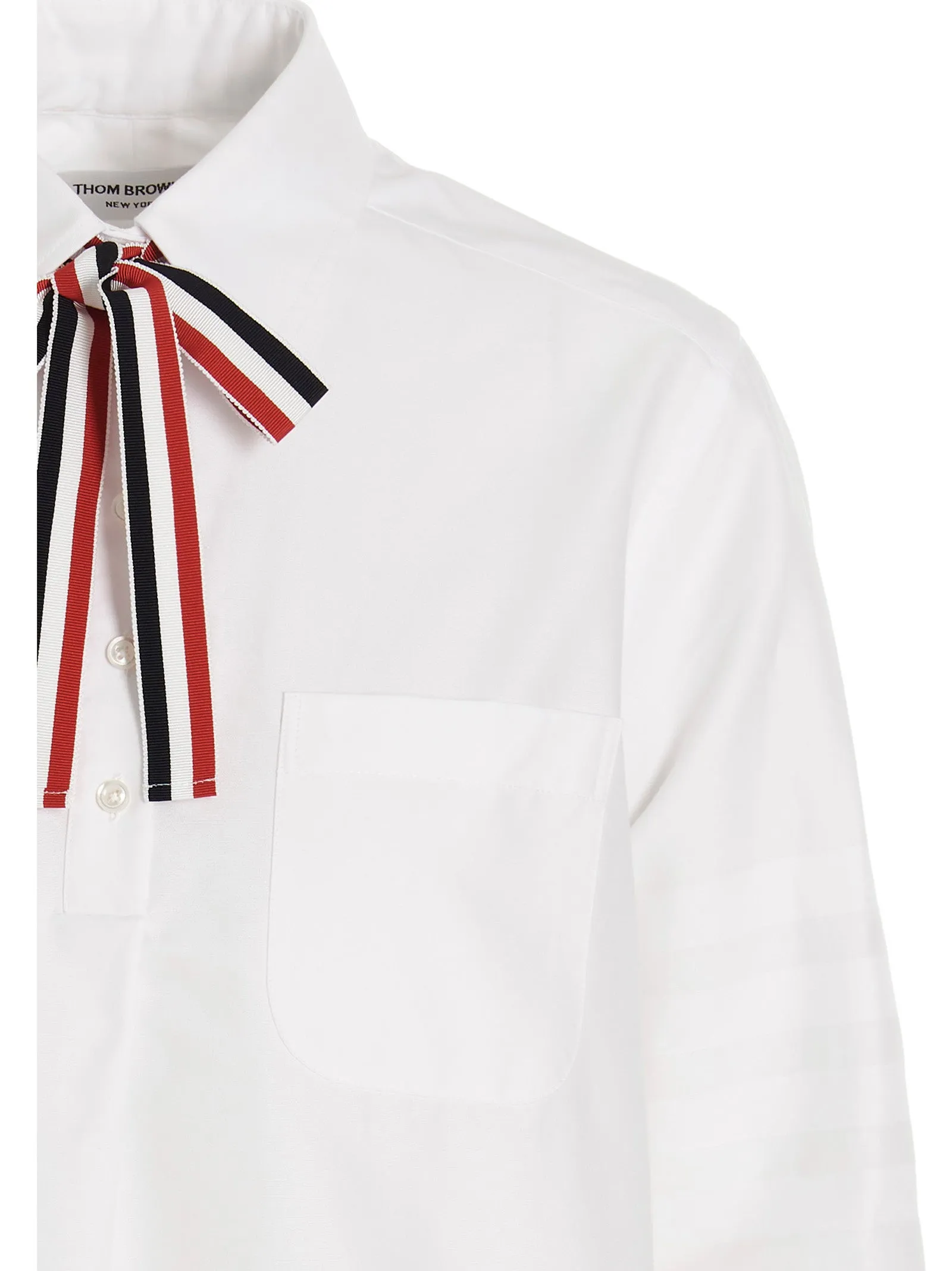 Logo Pussy Bow Blouse White sold by Wanan Luxury product image thumbnail 3