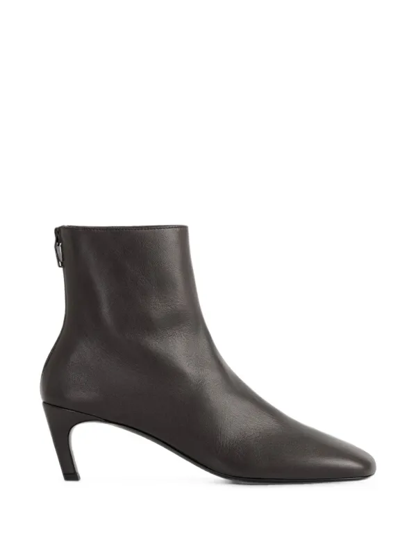 Leather Heel Ankle Boots made by Toteme