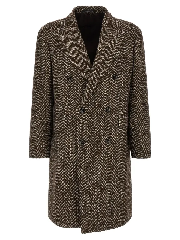 Londra Coats And Trench Coats Brown made by Tagliatore