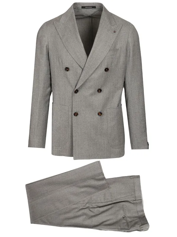 Abito D.Petto Montecarlo 93 Lana 7 Seta Dresses Grey made by Tagliatore