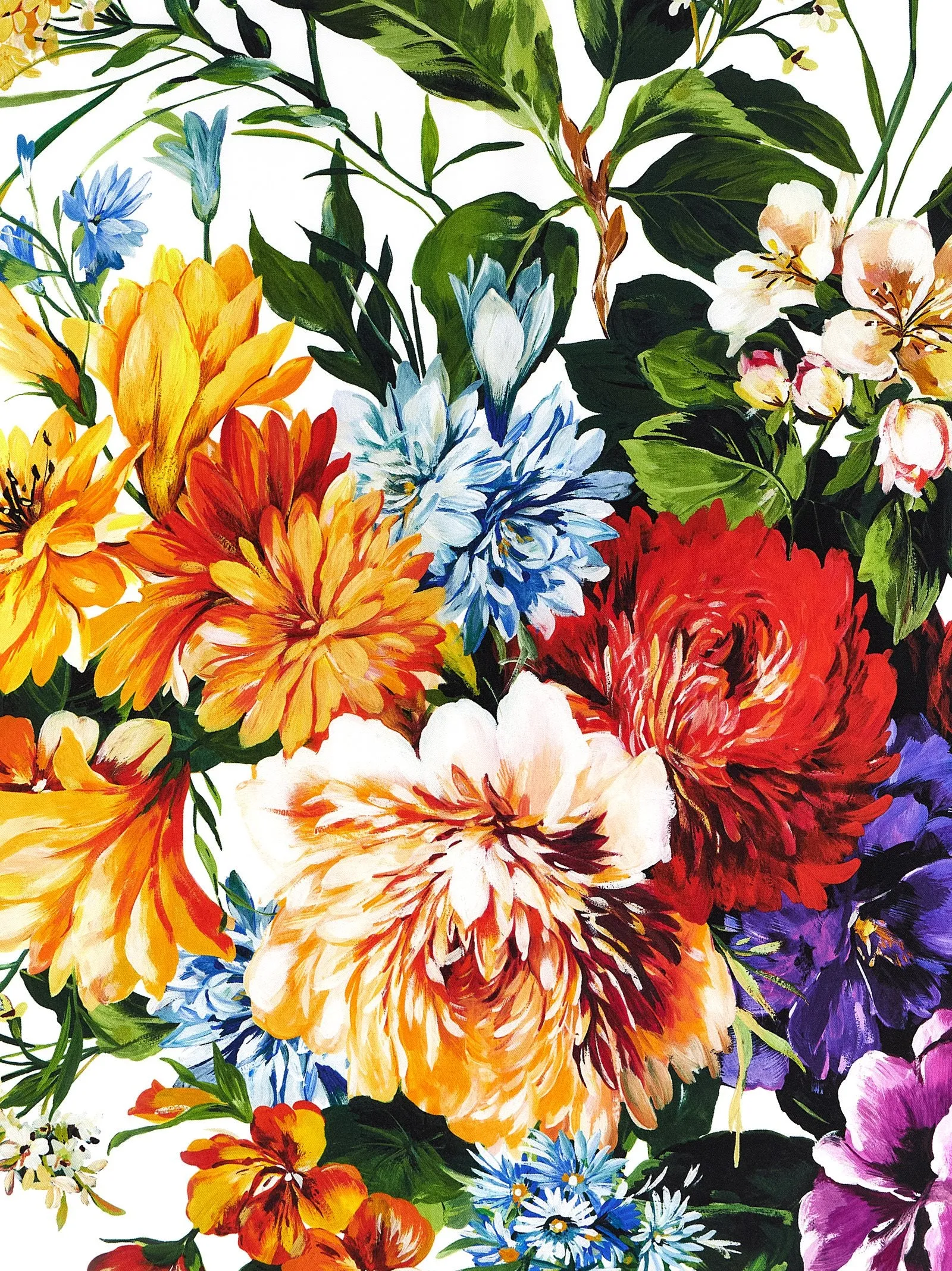 Floral Print Scarf Scarves And Foulards Multicolor sold by Wanan Luxury product image thumbnail 3