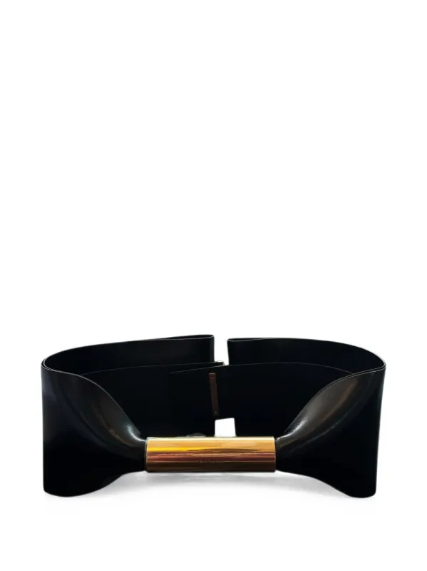 Giant Bow Leather Belt made by Givenchy
