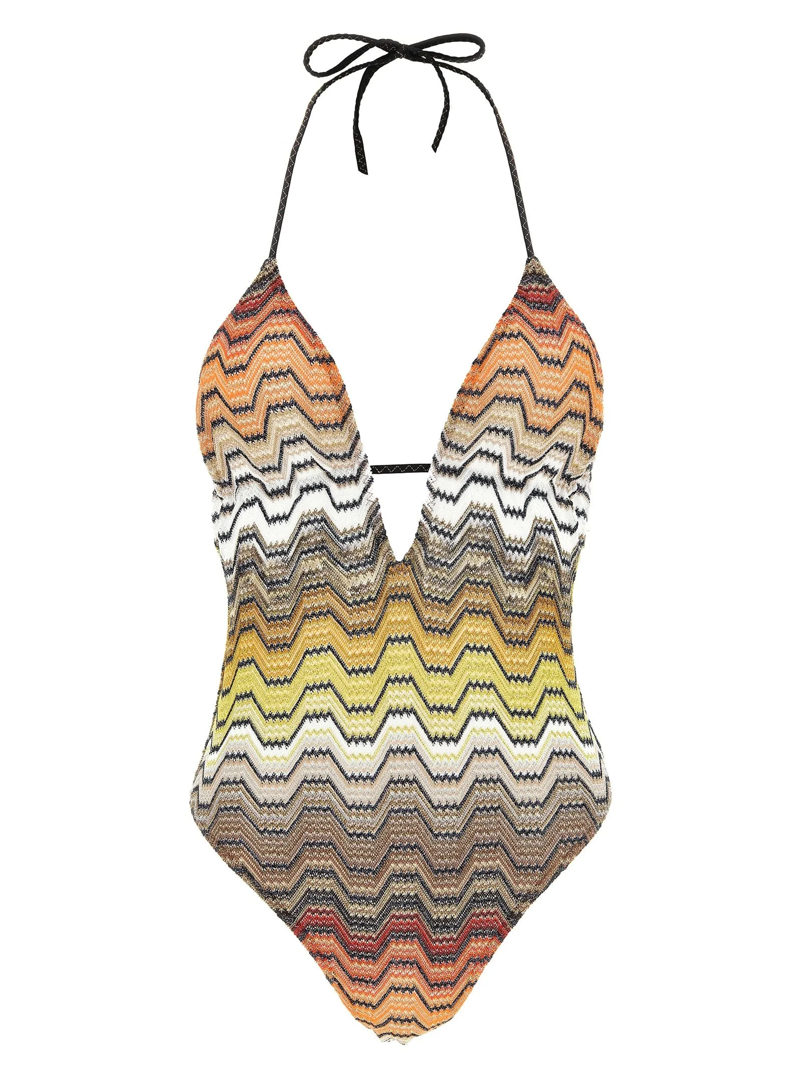 Greek Pattern One-Piece Swimsuit Beachwear Multicolor sold by Wanan Luxury