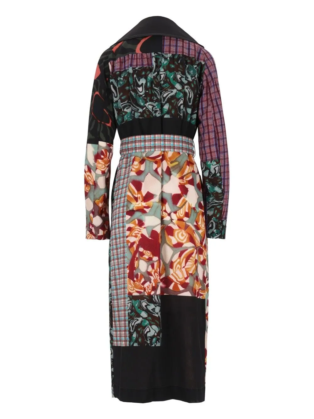 Rolana Multicolor Print Patchwork Trench Coats Multicolor sold by Wanan Luxury product image thumbnail 2