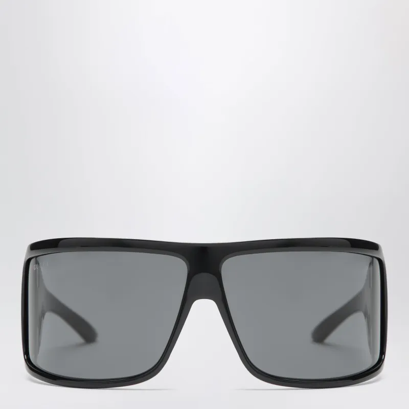 Shield Sunglasses With Black Injection Frame made by Gucci