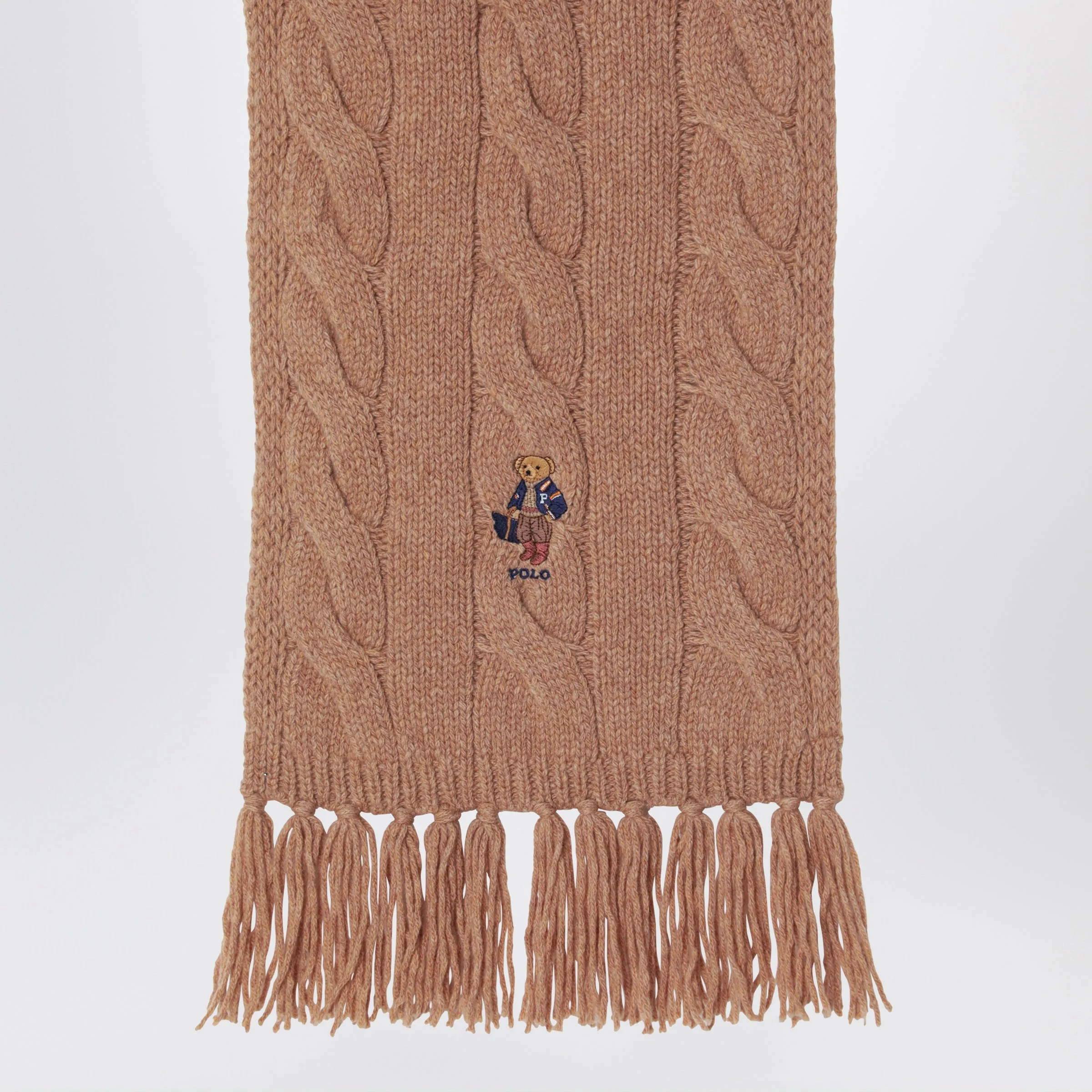 Polo Bear Camel Wool Scarf sold by Wanan Luxury product image thumbnail 2