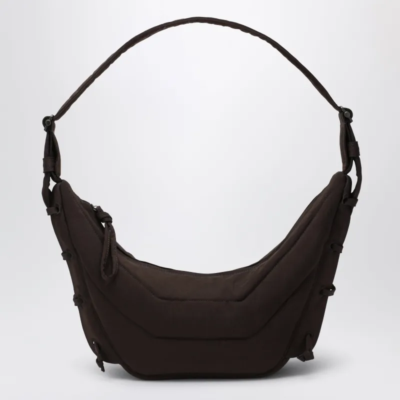 Small Soft Game Bag In Water-Repellent Brown Nylon made by Lemaire