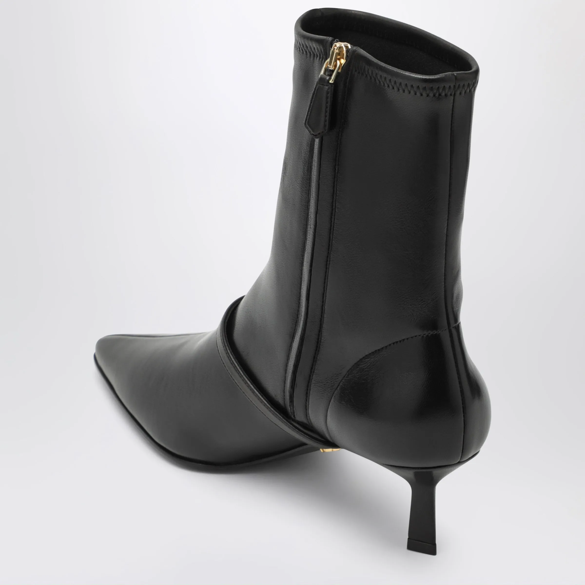 Black Ankle Boots In Stretch Nappa Leather sold by Wanan Luxury product image thumbnail 2