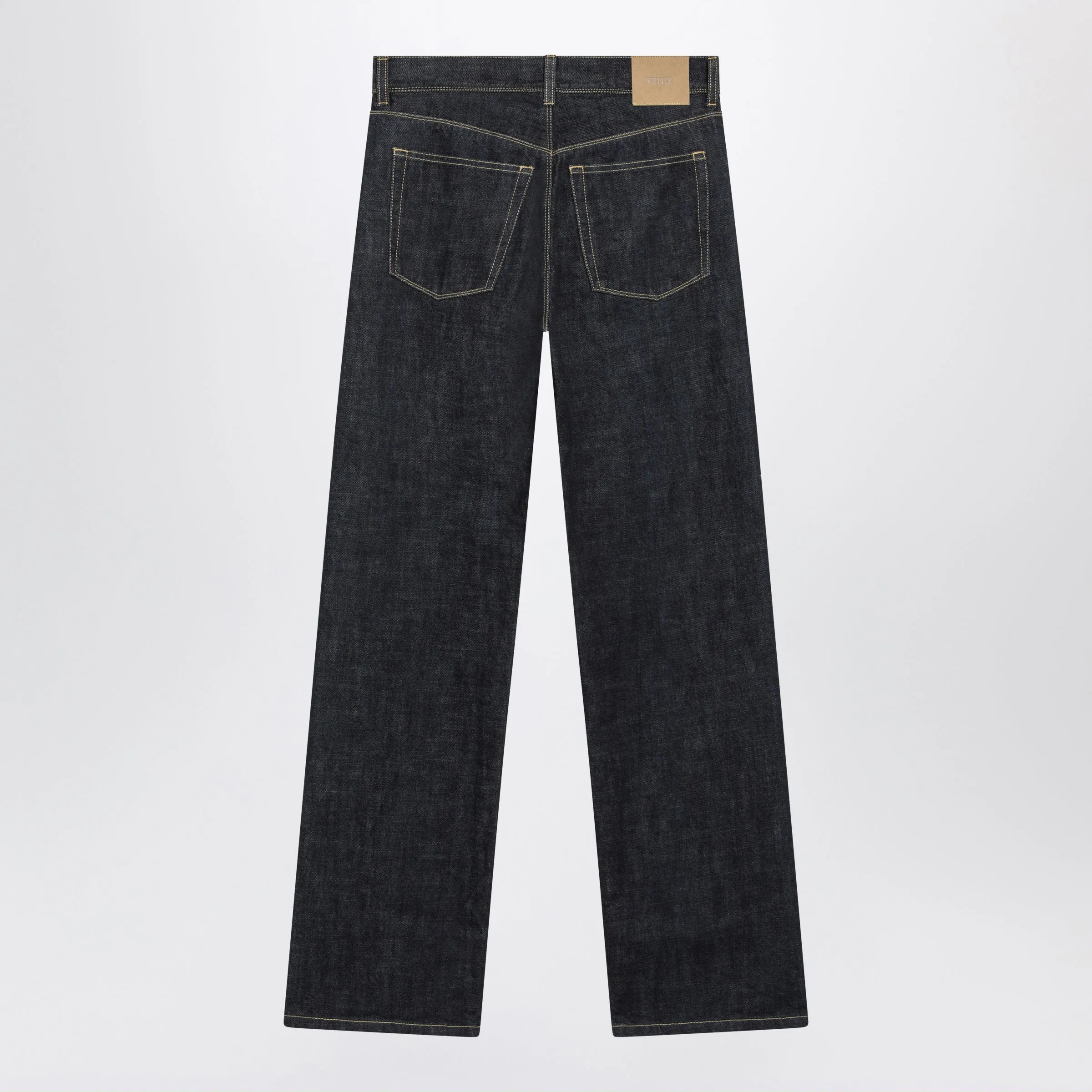 Faded Navy Blue Denim Jeans sold by Wanan Luxury product image thumbnail 2
