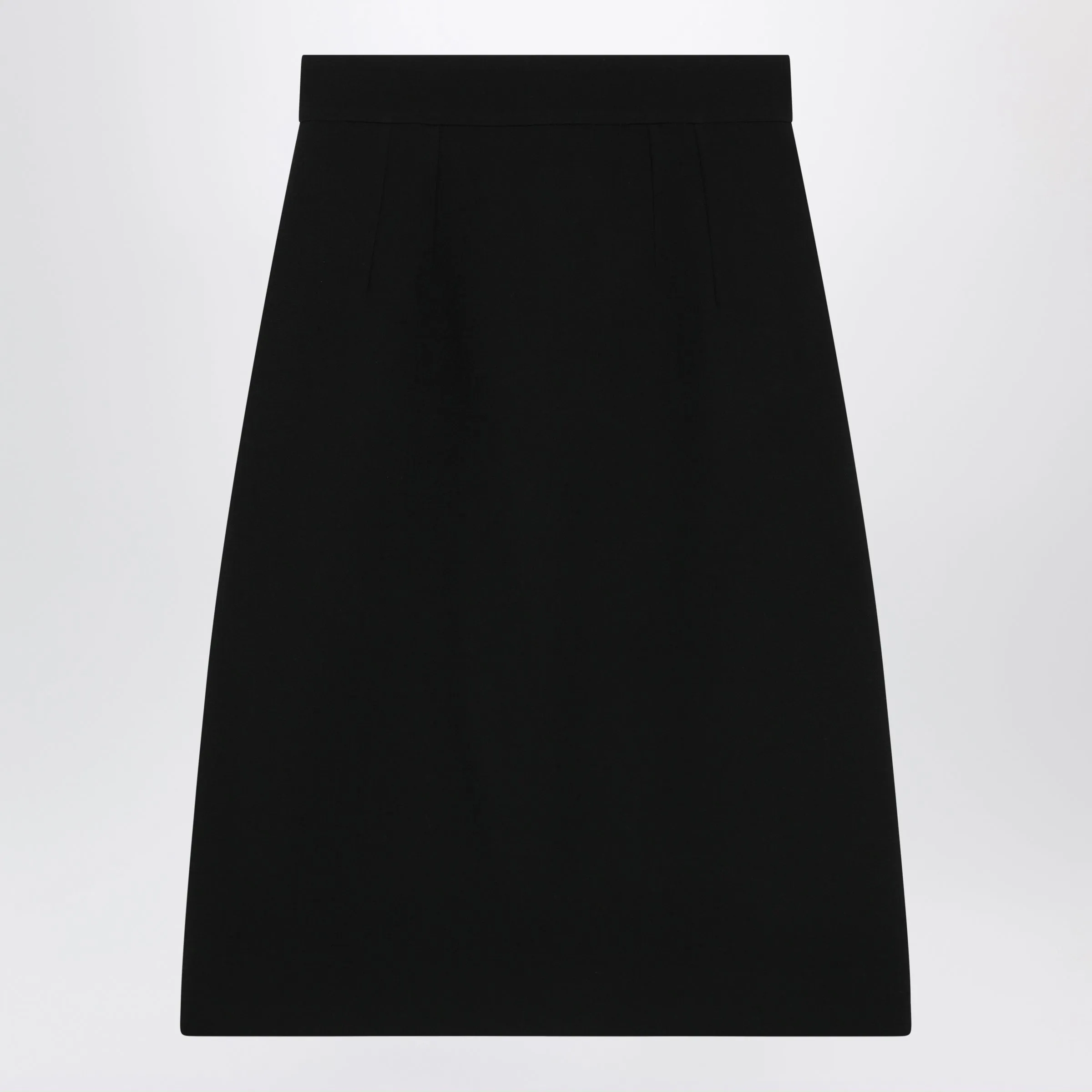 Black Skirt In Virgin Wool sold by Wanan Luxury