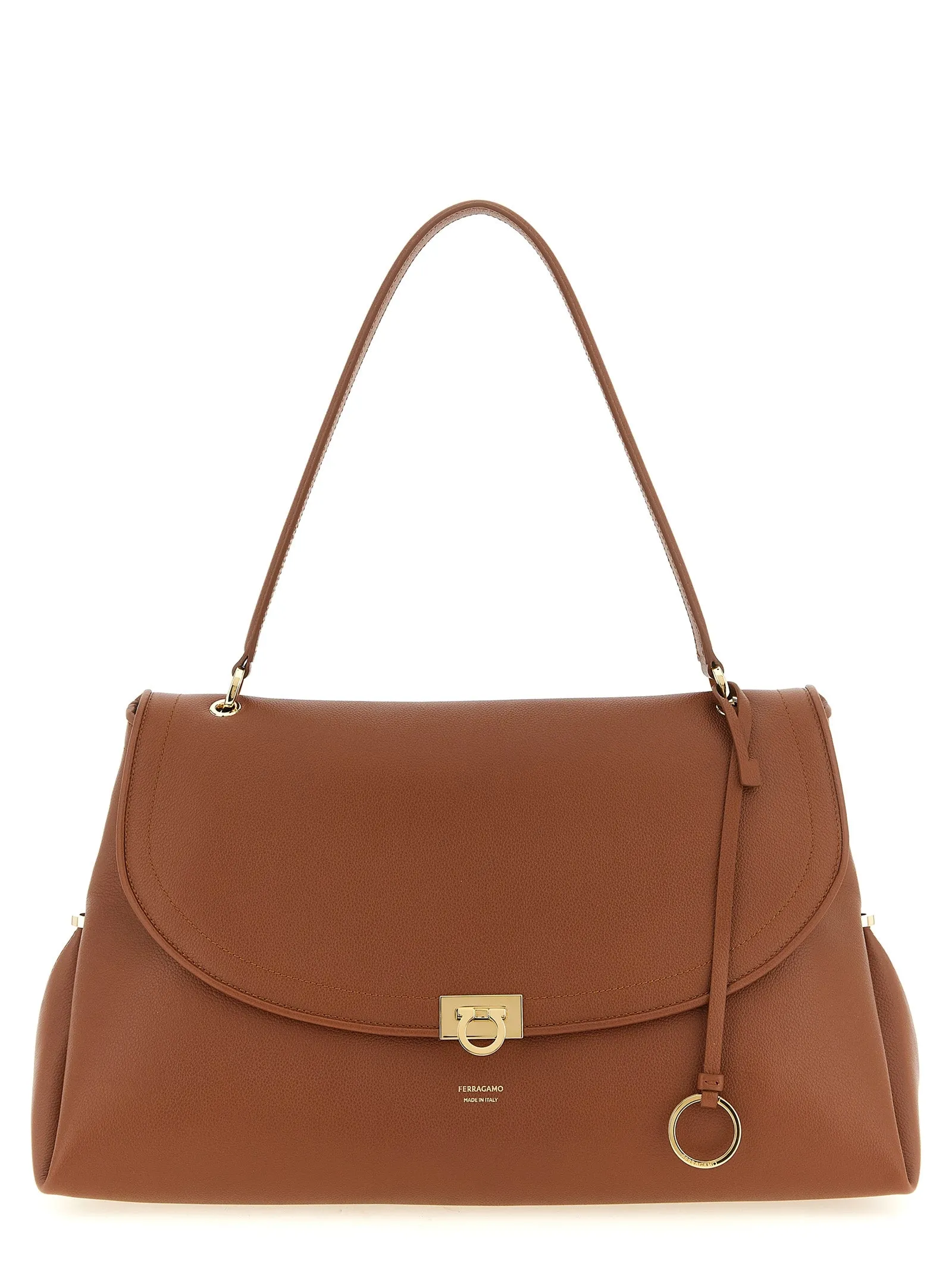 Ferragamo Sofia 2026 (L) Shoulder Bags Brown sold by Wanan Luxury