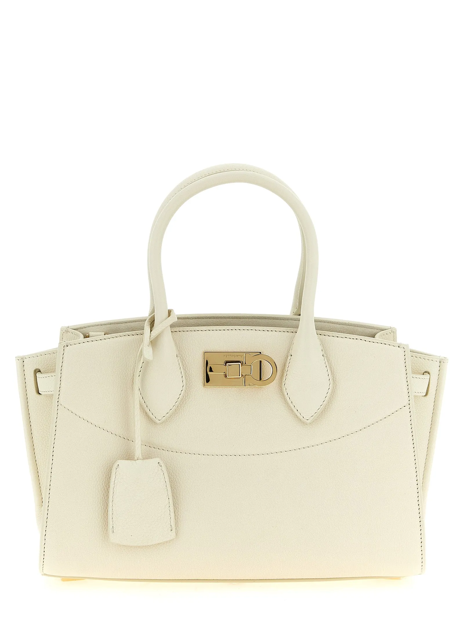 New Ferragamo Studio Soft (M) Hand Bags White sold by Wanan Luxury