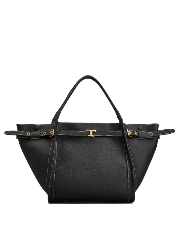 T Timeless Small Leather Tote Bag made by Tod's