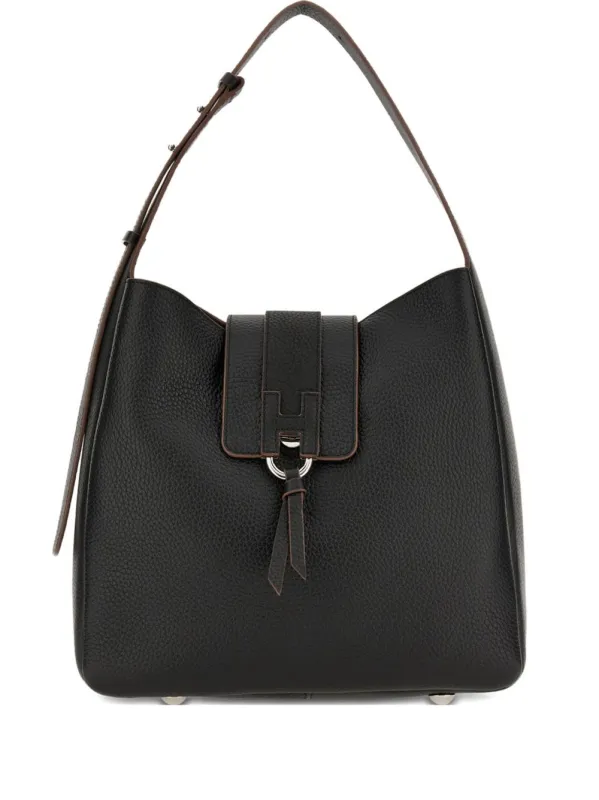 Hogan Trend Leather Hobo Bag made by Hogan