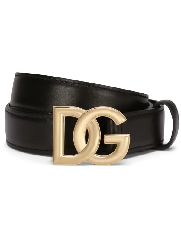 Dg Logo Leather Belt made by Dolce & Gabanna