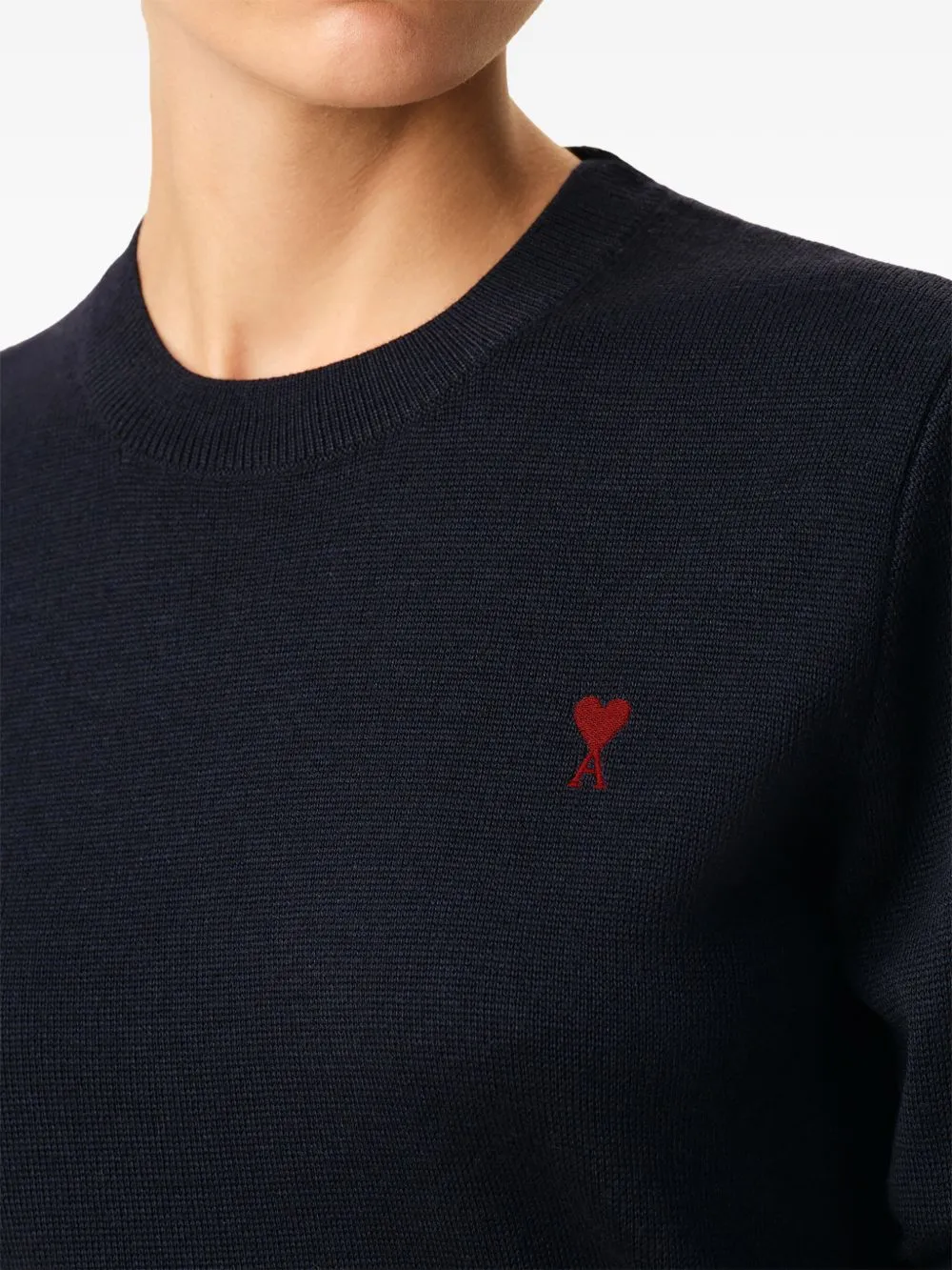 Ami De Coeur Wool Crewneck Sweater sold by Wanan Luxury product image thumbnail 3