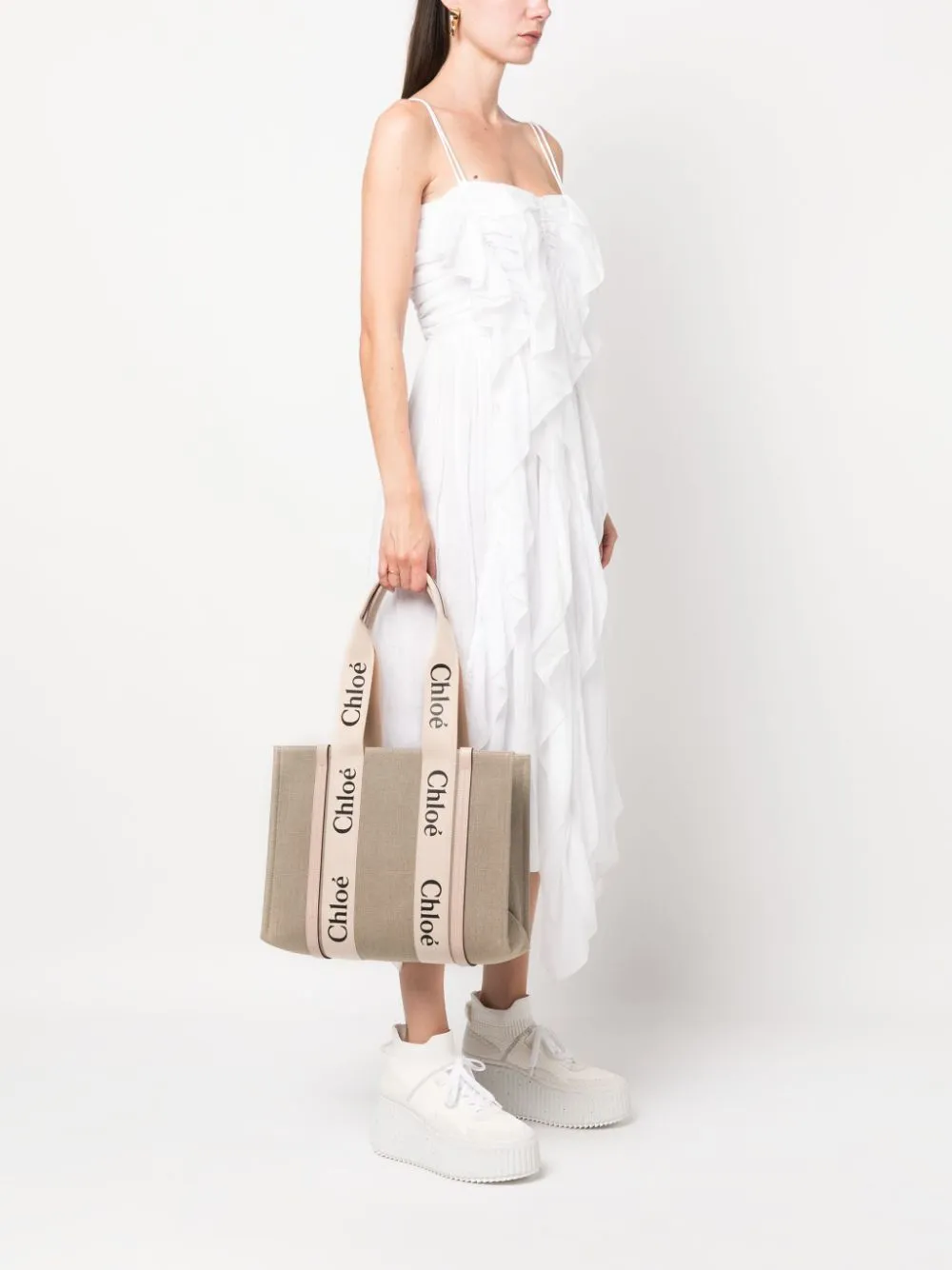Woody Linen Tote Bag sold by Wanan Luxury product image thumbnail 5