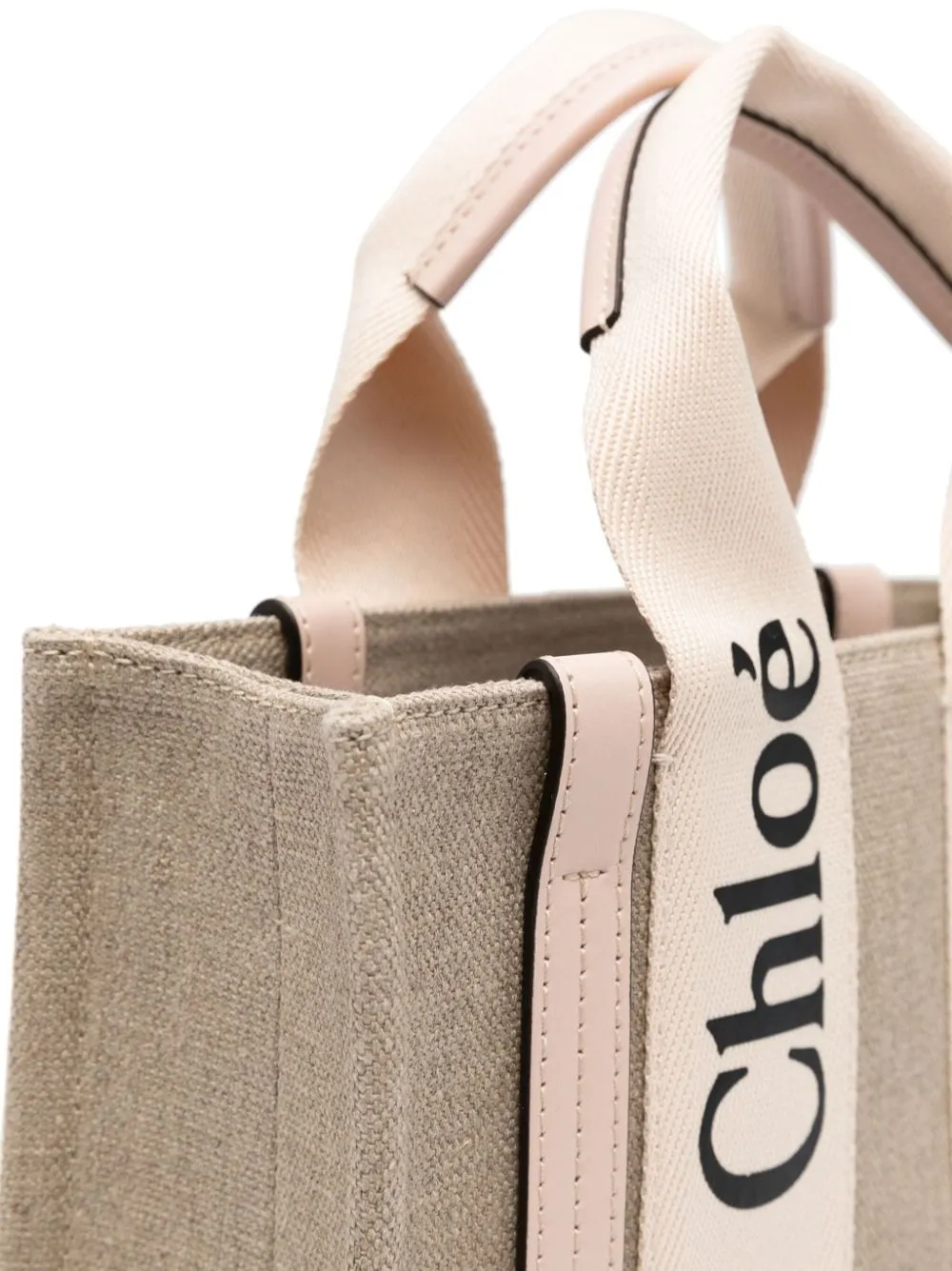 Woody Small Linen Tote sold by Wanan Luxury product image thumbnail 5