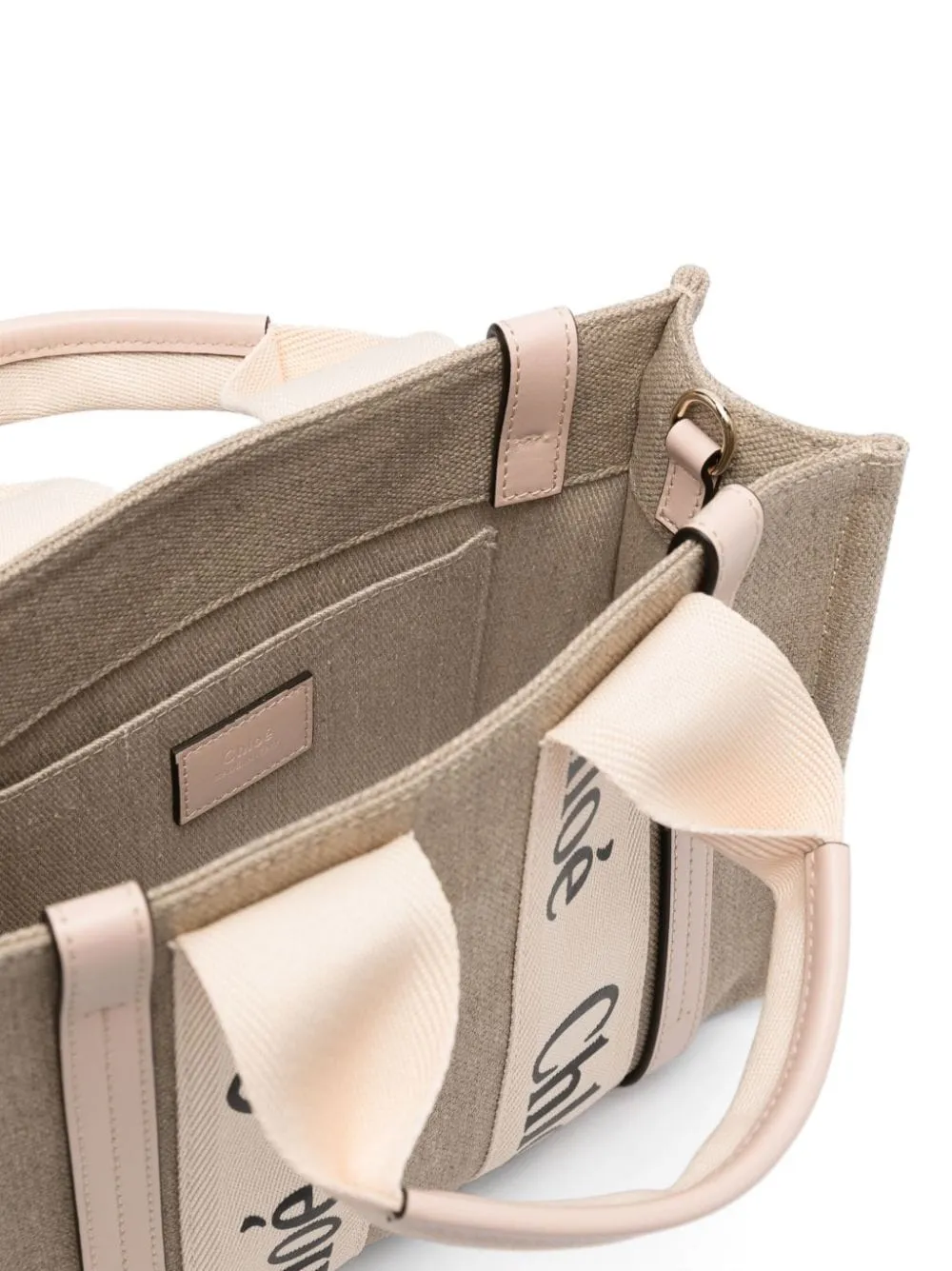 Woody Small Linen Tote sold by Wanan Luxury product image thumbnail 2