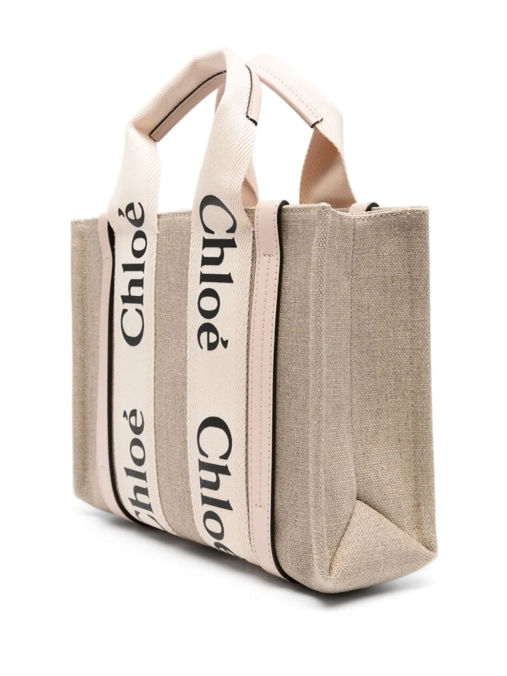 Woody Small Linen Tote sold by Wanan Luxury product image thumbnail 3