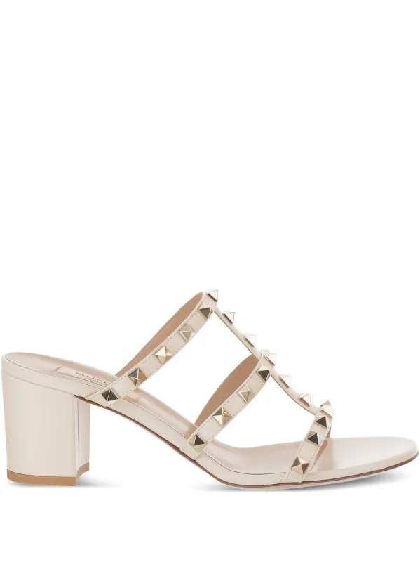 Rockstud Leather Sandals made by Valentino Garavani