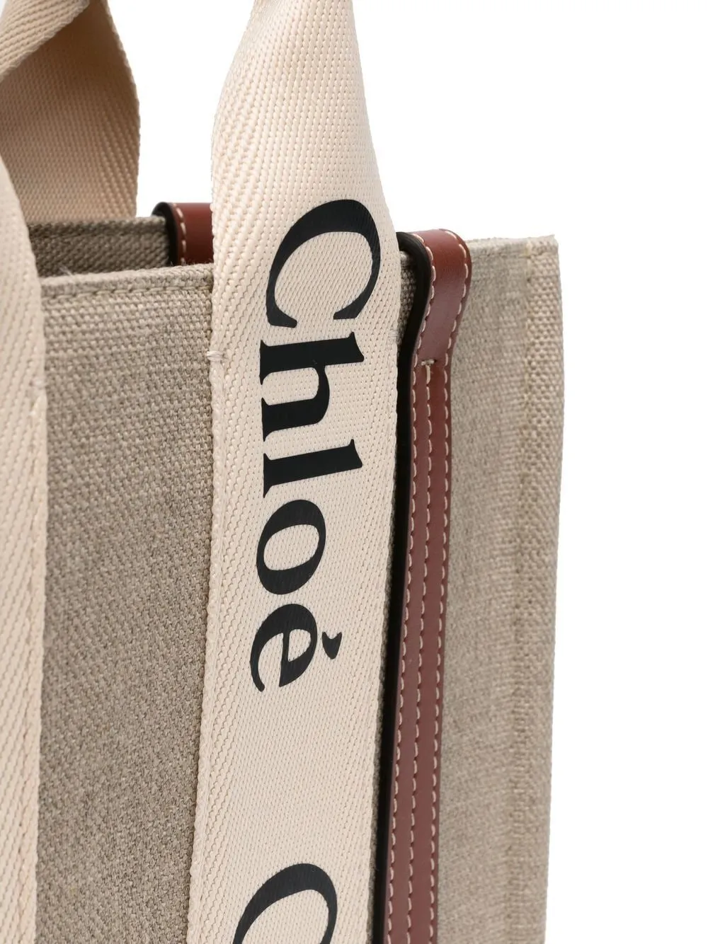 Woody Small Linen Tote Bag sold by Wanan Luxury product image thumbnail 3