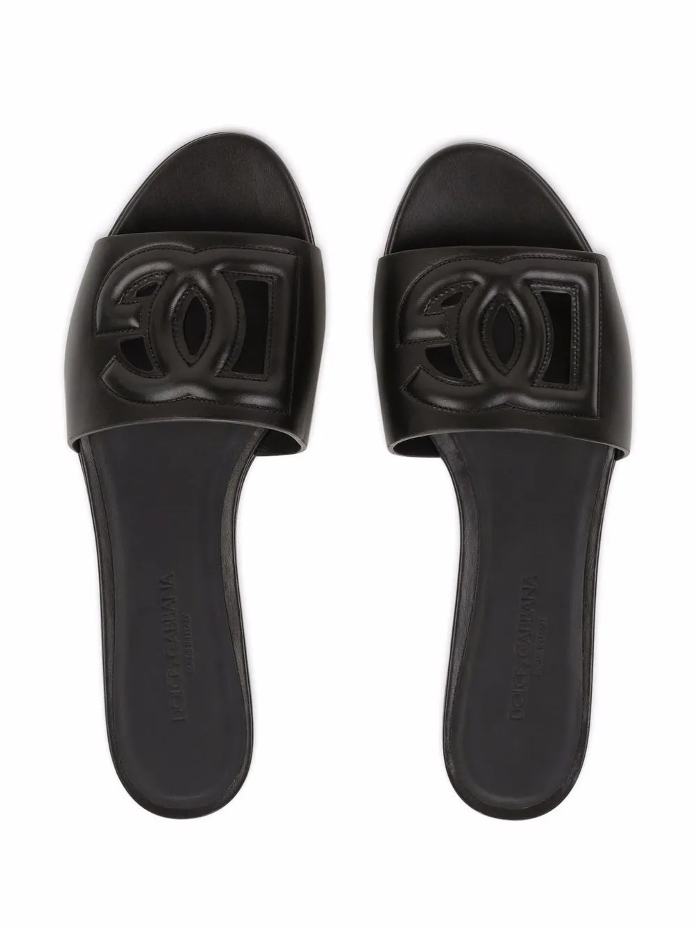 Dg Logo Leather Flat Sandals sold by Wanan Luxury product image thumbnail 4