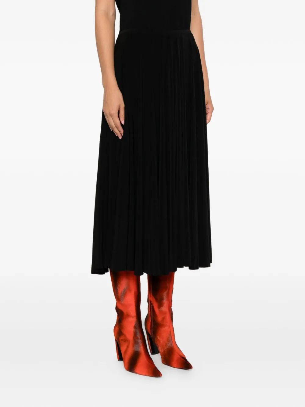 Flared Midi Skirt sold by Wanan Luxury product image thumbnail 3